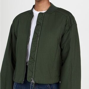 Apiece Apart Esteria Bomber Women's Green Bomber Jacket